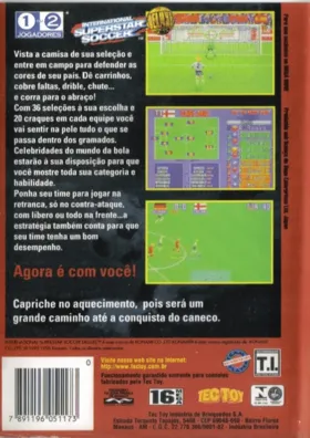 International Superstar Soccer Deluxe (Europe) box cover back